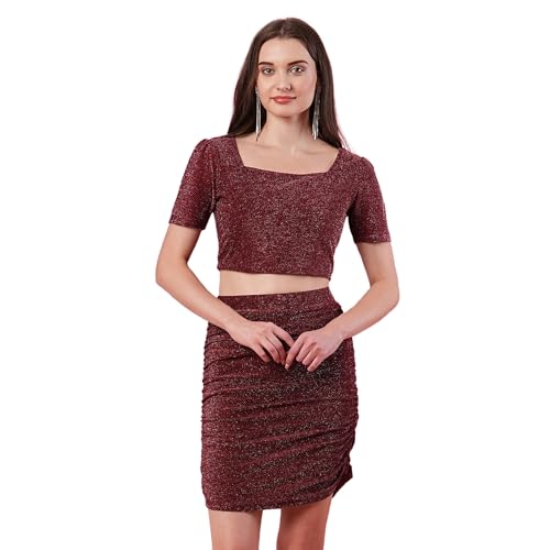 Image of Globus Women Co-Ord Set (3641342001 Maroon S)