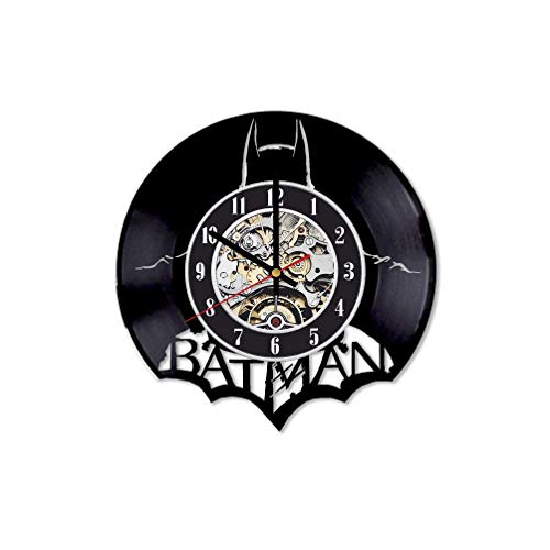 Batman Vinyl Clock, Batman Wall Art, Batman Wall Decor, Batman Room Decor, Batman Record Clock, Batman LP Clock, Batman Gifts