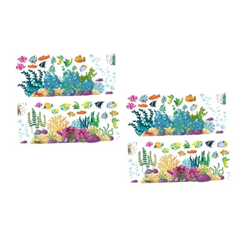 Stickers décoratifs sous-marins YARNOW anti-bulles pour masquer les imperfections murales