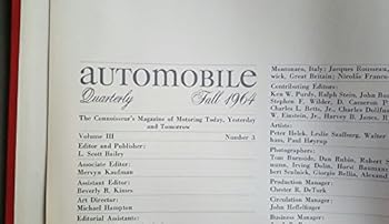 Hardcover Automobile Quarterly, Vol. 3 No. 3 Book