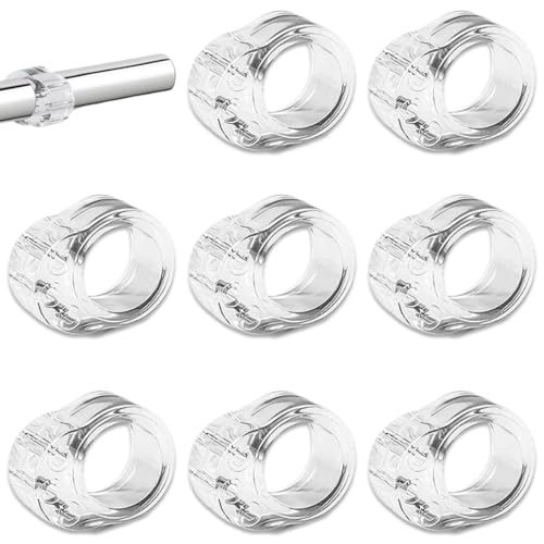 KOLZEMV 8 pezzi Fermaporte per maniglie in PVC fermaporta maniglia ferma finestra, fermaporta maniglia,porte interne ferma anello silicone ferma porta gommini paracolpi Protezione per porte da interno