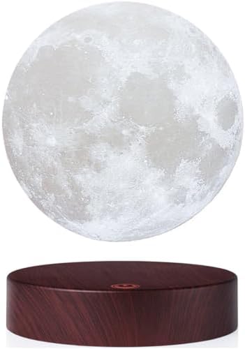 Levitating Moon Lamp, 16 Colors 20 Models - Floating, Spinning Moon Night Light with Adjustable Brightness for Unique Gifts, Room Decor, Office Desk Tech Toys