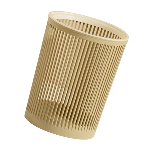 ZDETGU Pusty Kosz na śmieci o Pojemności 13 Galonów, Duża pojemność, Plastikowy, Nowoczesny Design do Pojemnika do Przechowywania w Salonie (Khaki)