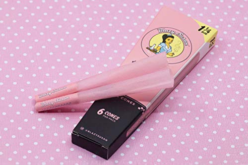 Blazy Puff Pack | Pink Rolling Papers & Cones Bundle | Vegan & Smooth Burning | Blazy Susan Quality Smoking Accessories - Thumbnail 4