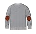 Gioberti Boy's 100% Cotton Knitted Cardigan V-Neck, Long Sleeve Sweater, Gray, Size 5