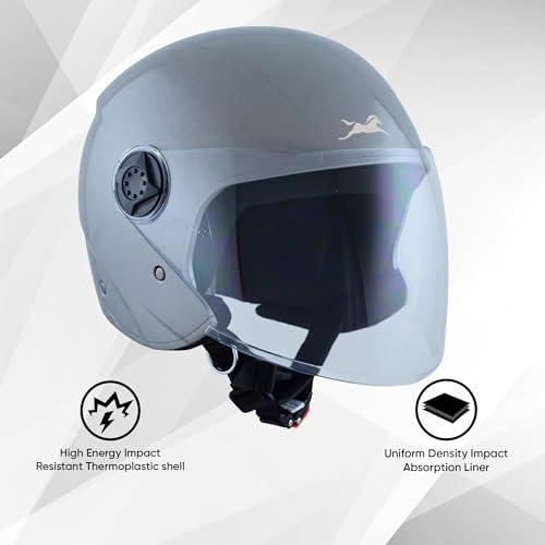 Image of TVS iQube Open Face Helmet for Men & Women | ISI Certified