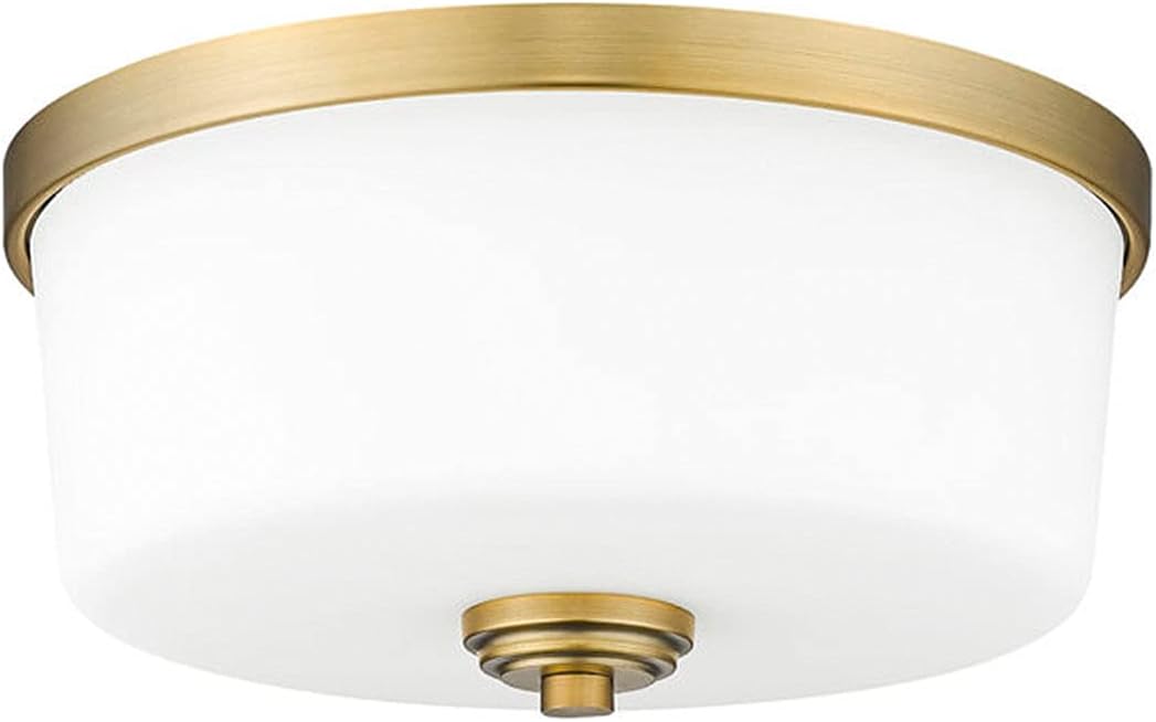 Z-Lite 3 Light Flush Mount 220F3-HBR, Brass