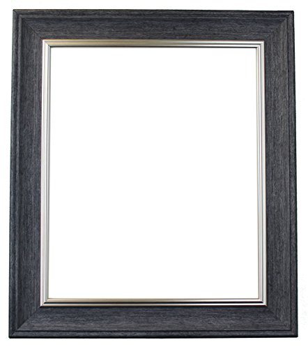 FRAMES BY POST Scandi Vintage Charcoal Grey Picture Photo Frame A3 Plastic Glass