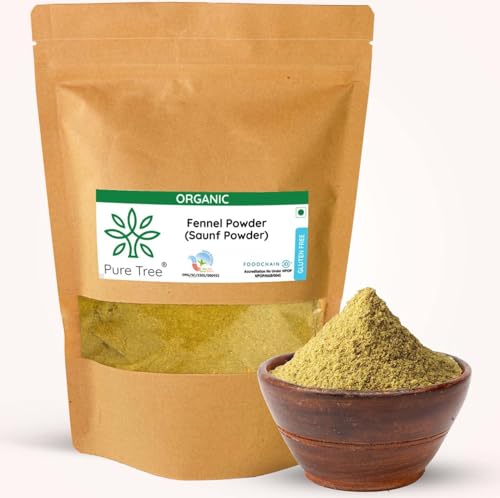 Image of Pure Tree Certified Organic Saunf Powder | 850 g | Fennel Seed Powder | Variyali, Sompu Powder | Gluten Free & Flavourful