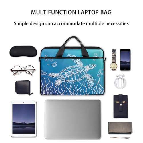 Bolso para portátil Line Art Sea Turtle 15 pulgadas miniatura 7