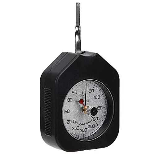 Yuecoom SEG-300-2 Dial Tension Gauge Meter Tester,Portable Gram Force Meter Double Pointer 300 g,Gram Tension Meter Pressure Pull Tester for Testing