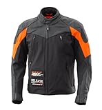 KTM Duke Leather Jacket Black/Grey/Orange Large 3PW240010804