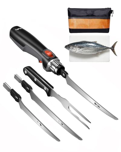 iKoffy SliceMaster Cordless Electric Fillet Knife, 45W High-Torque Motor, 9.3