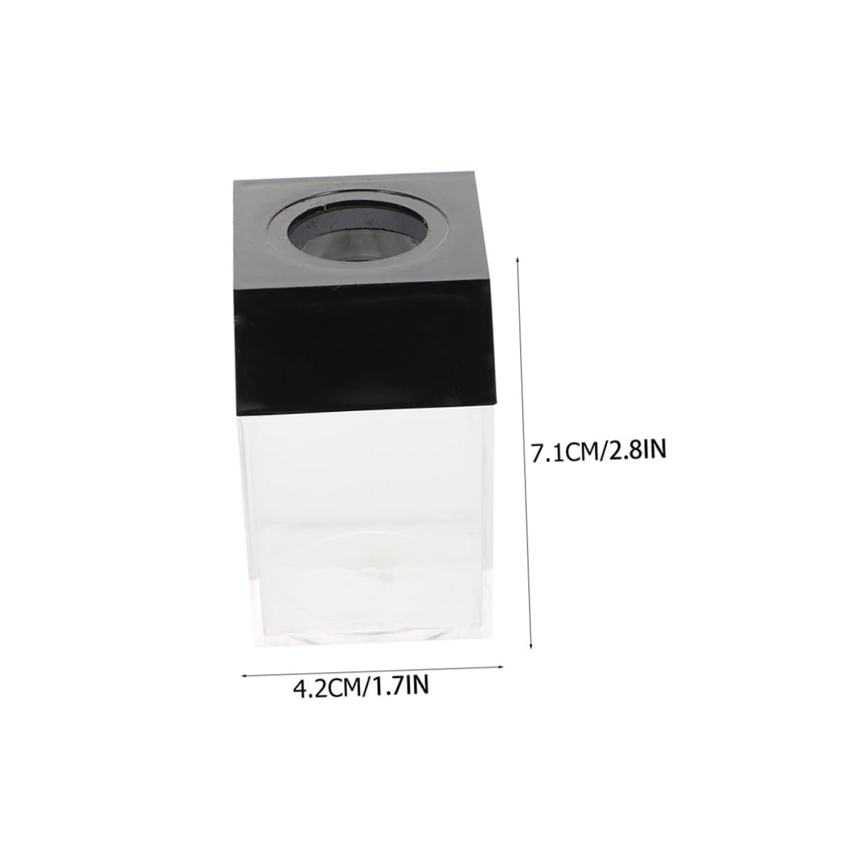 Abaodam 8 Pz Secchio Di Spilli Porta Forcine Organizer Per La Conservazione Graffetta Trasparente Custodia Per Graffette Contenitori Magnetico Plastica Portaoggetti Ufficio
