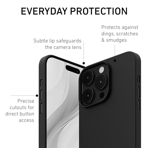 PEEL Capa magnética super fina para MagSafe iPhone 15 Pro Max, preta - ímã compatível com MagSafe em