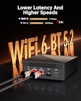 NiPoGi AM06 PRO Mini PC АMD Ryzen 5 7430U(6C/12T, bis zu 4,3 GHz), 16GB DDR4 512GB M.2 SSD Mini Desktop Computer W-11 Pro, WiFi 6, Dual LAN, DP/HDMI/Type-C, 4K Triple Display Mini-PC für Schule/Büro. – Ansicht 6