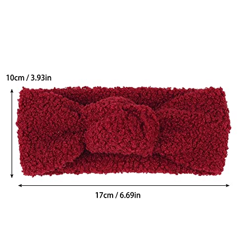 IKASEFU Faixa de cabelo para bebês para meninas, faixa de cabelo elástica Mohair protetor de ouvido