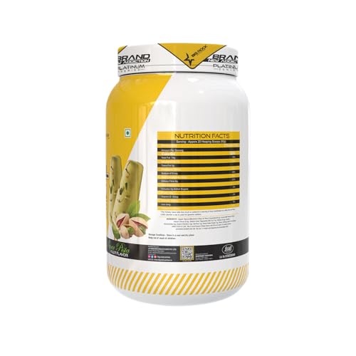 Image of BIG ROCK NUTRITION Animal Mass Weight Gainer Protein Powder for Men and Women, Increase Stamina with Natural Protein & Carbs (Kesar Pista, 1Kg /2.2Lbs, 20 Servings)