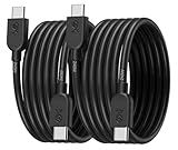 Cable Matters 2 本セット 超柔軟 240W USB-C 充電ケーブル - 0.9m、(超急速充電 140W~240W、ビデオなし)USBC電源ケーブル、MacBook Pro、iPadPro、iPhone 16/ 15 Pro、Apple Vision対応、ブラック