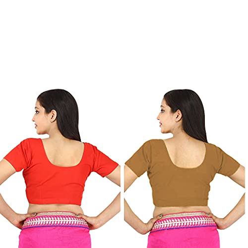 Image of Namita Women's Rubia Cotton Solid Half Sleeve Blouse