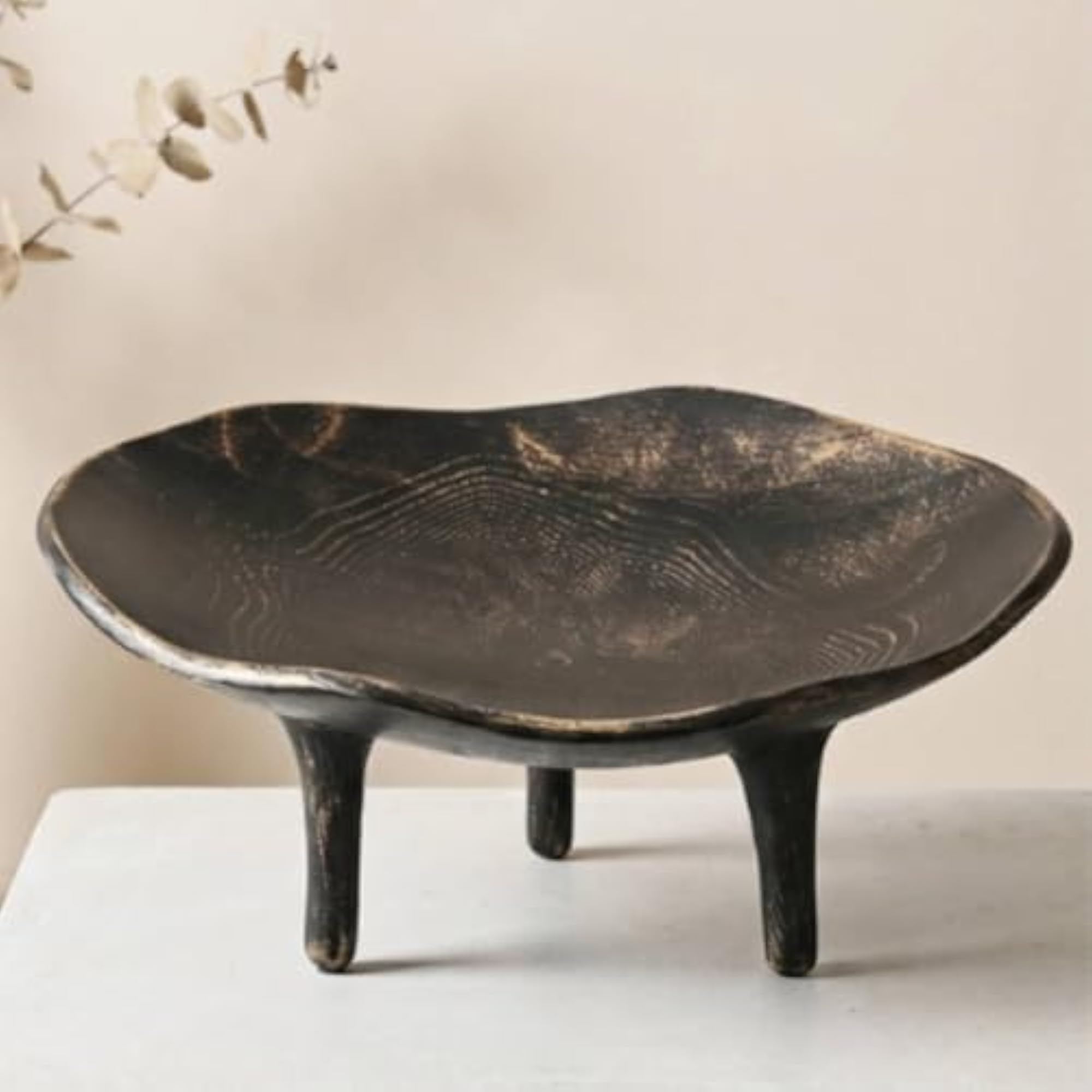 Matte Resin Fruit Tray, Textured Design