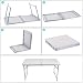 Sunflo - Mesa plegable portátil de 1,2 m de altura ajustable para...