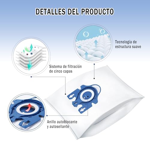 La Mejor Lista de Bolsas para aspiradores de trineo para comprar online. 3 Imagen adicional