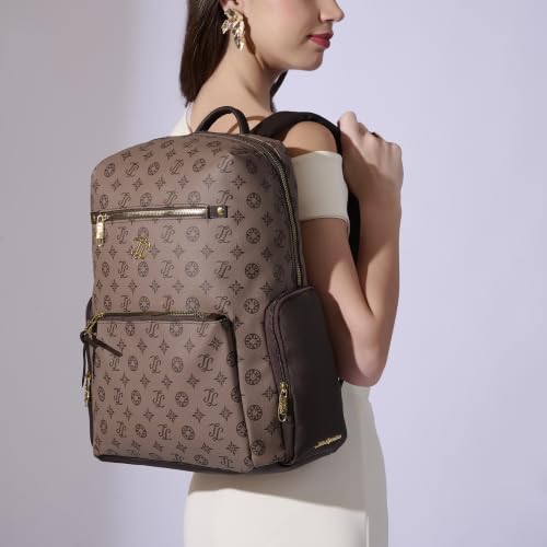 Image of Lavie Signature Women's Colourblock Butte 21L Fashion Backpack for Women | Fits Upto 15.5 Inch Laptop | Fashion Backpack for Work | Ladies purse | Stylish Shoulder Bag | Gift for Women