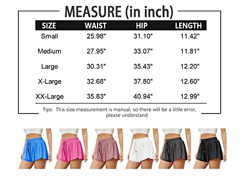 Ezymall Pink Flowy Shorts 2023 Spring Fashion Cute Butterfly Skirts Shorts Spandex Active Cute Preppy Stuff Beach Vacation Outfits Clothes #TOP4