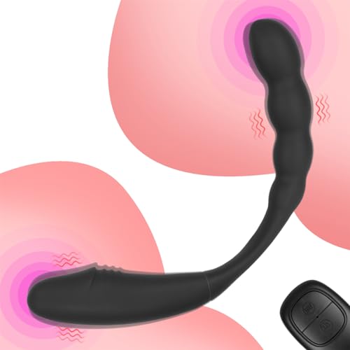 YcsLust Doppeldildos Dildo Anal Vibrator Klitorisstimulator G-punkt Vagina Klitoris Anal Massage Drahtlose Steuerung Dildo Doppel Headed Vibratoren U-förmigen Sex spielzeug für für Frauen Lesben, Paar – Bild 3