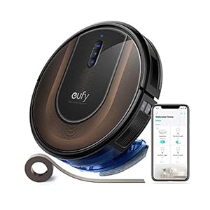 eufy by Anker, RoboVac G30 Hybrid, robotstofzuiger met Smart Dynamic Navigation 2.0, 2-in-1 vegen en dweilen, zuigkracht van 2000 Pa, wifi, grensmarkeerstrips