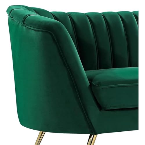 Sillón Terciopelo Verde Plegable 43 cm Ancho miniatura 4