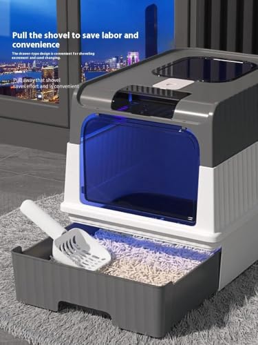 Bac à litière pour chat inodore avec filtration des odeurs Premium Cat vert - 6