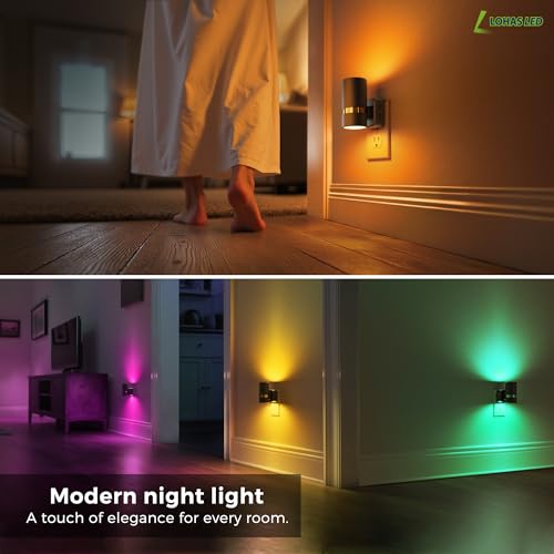 Image of L LOHAS LED Night Lights Plug into Wall, Dusk to Dawn Night Light