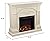 SEI Furniture Sicilian Harvest Traditional Style Electric Fireplace, 44.75" W x 14" D x 40.25" H, Ivory