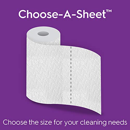 Viva Signature Cloth ChooseASheet Paper Towels, White, 6 Double Rolls STOCK UP!