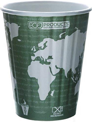 12oz INSULATED World Art Eco Hot Cup 40pk / Case / 600ct