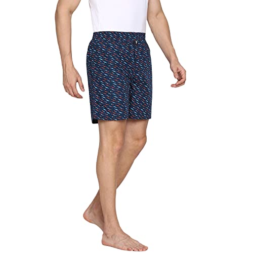 Image of Van Heusen Men Boxer Shorts- Pack of 2 | 100% Mercerized Cotton for Softer handfeel | Relaxed Fit | Dual Pockets | Superior Lustre | Slide Slits for Extra Ease of Movement | Fun Prints | Style 10112
