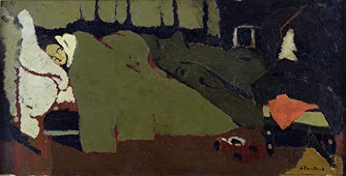 Toile peinture murale Edouard Vuillard de grand format pour decoration raffinée