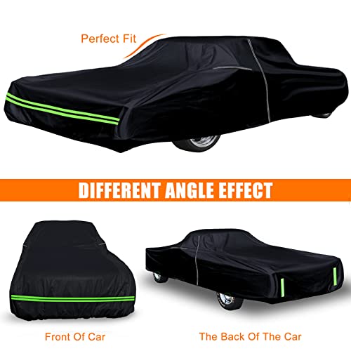 Image of Waterproof Car Cover Compatible with Chevrolet Impala /Bel Air /Biscayne 1958-1970 2 /4 Door Sedan /Couple /Hardtop 210T All Weather Classic Car Covers with Zipper Door for Snow Rain Protection | 210T Polyester with Inner Cotton LIner All Weather Waterproof Car Covers with Zipper Door for Snow Rain Protection