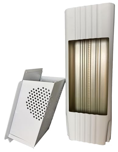 Filtro para bajante Slimline aluminio blanco 3x4 pulgadas miniatura 1
