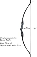 Huntingdoor 145cm Takedown Recurve Íj Dupla Nyílvezető Jobbkezes Balkezes Vadászat Kezdőknek 4