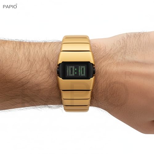 Image of PAPIO Digital Watch with Night Light Function, Pixel Display, Unisex Watch for Men, Boy, Women