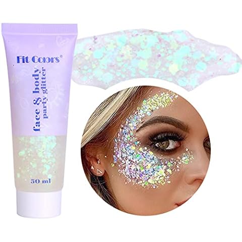 SONGQEE Mermaid Chunky Body Glitter Gel Cover