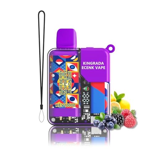 Ecenk Vaper Sin Nicotina 9500 Caladas Pod desechable Vaper Cigarrillo Electrónico Recargable, 10 Sabores Pantalla de Visualización LED, Cantidad de Humo Ajustable (Arándano Frambuesa Limón)