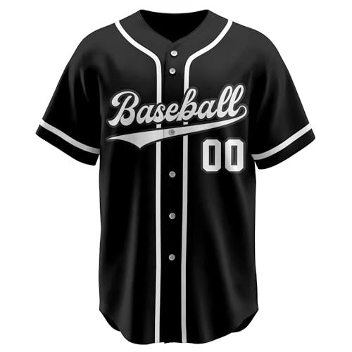 Custom Baseball Jersey, Personalized Stitched Printed Name Number Baseball Shirts Sports Uniforms for Men Women Kids miniatura 4