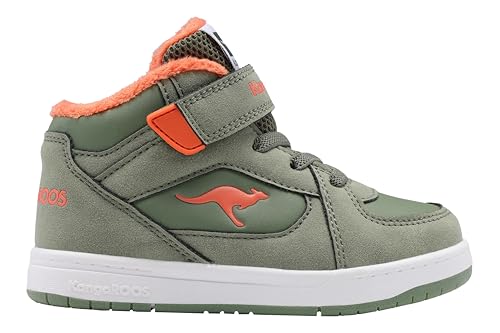 KangaROOS Unisex Kinder K-CPI Kalino Mid Ev Sneaker, Olive Flame,...