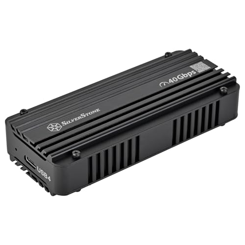 Caja externa SilverStone MS12-40G USB 4 para NVMe M.2 SSD miniatura 1