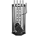 Produktbild Kaminbesteck 5teilig 23x52x15cm silber Kamin Set Kamingarnitur