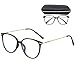 Produktbild Brillenfassungen, hicoosee Blaue Licht Blockieren Brille, Super Leicht Anti-blaue Brillen für Männer und Frauen, Schwarz